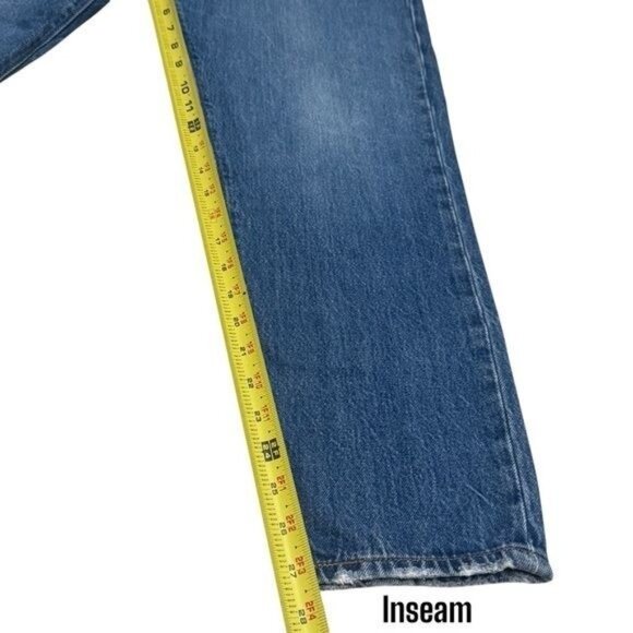 Levi's Wedgie Button Fly High Rise Medium Wash Jeans Capsule Comfort 31 - Picture 9 of 10